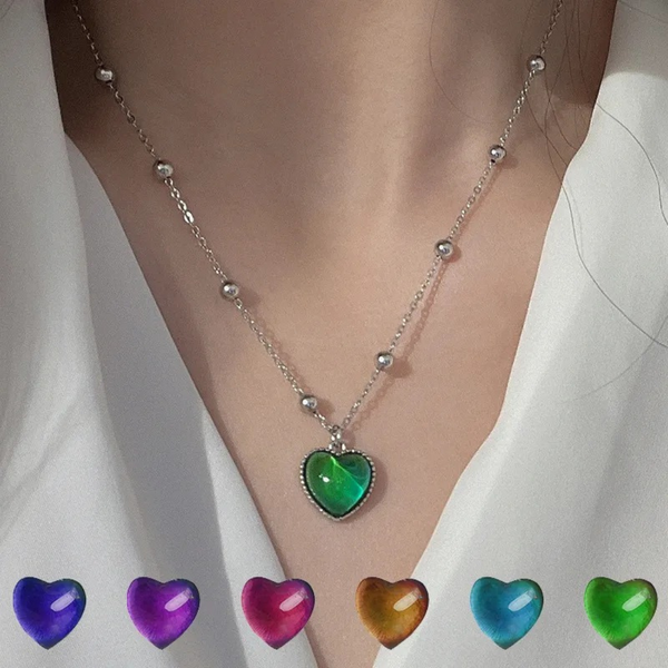 Collar Corazón de Sentimientos que cambia de color