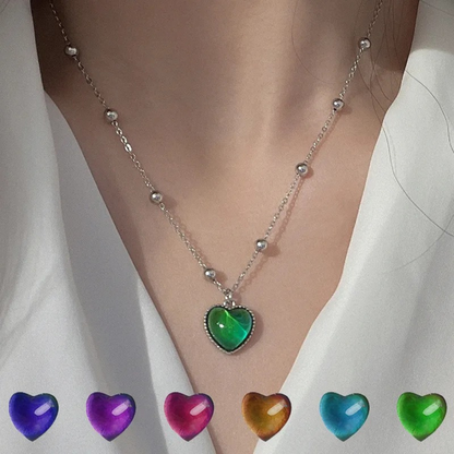 Collar Corazón de Sentimientos que cambia de color